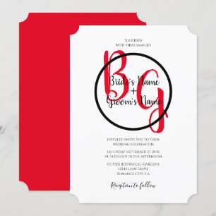 Eenvoudige persoonlijke Initialen Weddenschappen Kaart