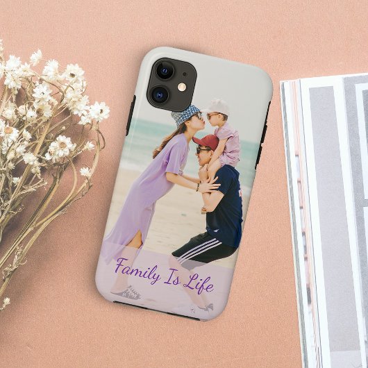 Eenvoudige persoonlijke iPhone-draagtas voor foto' Case-Mate iPhone Case