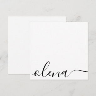 Eenvoudige persoonlijke Kaart voor notitie voor ha Notitiekaartje