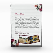 Eenvoudige persoonlijke liefdesbrief voor grafisch fotoblokken (Voorkant)