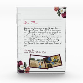 Eenvoudige persoonlijke liefdesbrief voor grafisch fotoblokken