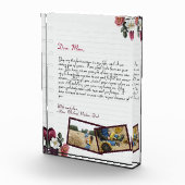 Eenvoudige persoonlijke liefdesbrief voor grafisch fotoblokken (Rechts)