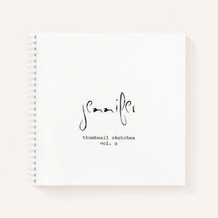 Eenvoudige persoonlijke miniatuurhandleiding notitieboek