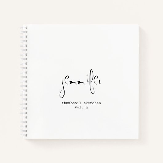 Eenvoudige persoonlijke miniatuurhandleiding notitieboek (Voorkant)