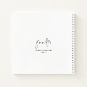 Eenvoudige persoonlijke miniatuurhandleiding notitieboek (Achterkant)