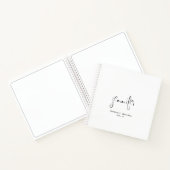 Eenvoudige persoonlijke miniatuurhandleiding notitieboek (Binnen)