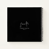 Eenvoudige persoonlijke miniatuurhandleiding notitieboek (Achterkant)