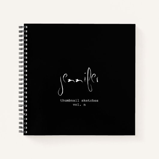 Eenvoudige persoonlijke miniatuurhandleiding notitieboek (Voorkant)