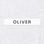 Eenvoudige persoonlijke naam School Kinder Clothin Labels (Design 2)