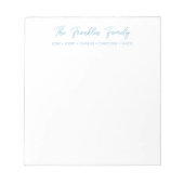 Eenvoudige persoonlijke Notitieblokken voor famili (Voorkant)