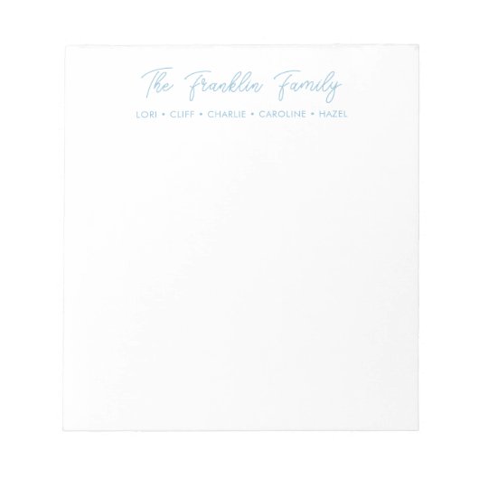 Eenvoudige persoonlijke Notitieblokken voor famili (Voorkant)