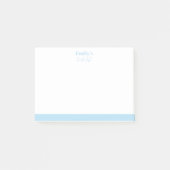 Eenvoudige persoonlijke Post-it Opmerking met naam Post-it® Notes (Voorkant)