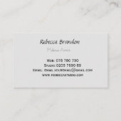 Eenvoudige persoonlijke Salon Beauty Appointcard Visitekaartje (Achterkant)