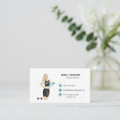 Eenvoudige, persoonlijke trainer, yoga-instructeur visitekaartje (Staand voorkant)