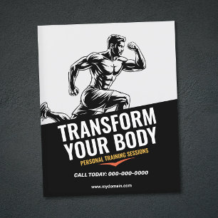 Eenvoudige Persoonlijke Training Flyer