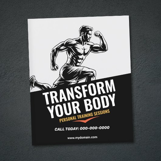 Eenvoudige Persoonlijke Training Flyer