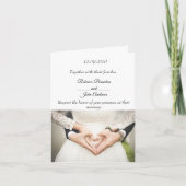 Eenvoudige persoonlijke uitnodiging tot huwelijk m (Voorkant)