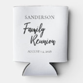 Eenvoudige persoonlijke, zwarte en witte gezinsher blikjeskoeler (Voorkant)