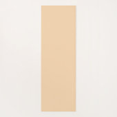 Eenvoudige perzik pastel minimalistische oefening yogamat (Achterkant)