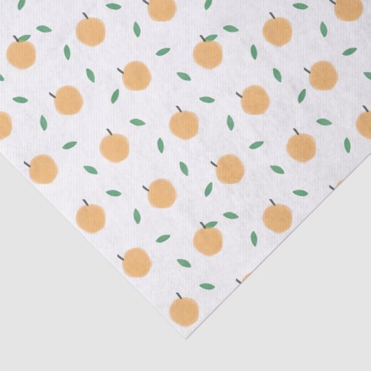 Eenvoudige perziken met lederen patroon tissuepapier (Detail)