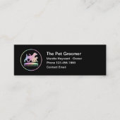 Eenvoudige Pet Grooming Service Compacte Visitekaa Mini Visitekaartje (Voorkant)