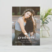 Eenvoudige pet met Type 2 foto afstuderen Kaart (Staand voorkant)