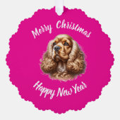 Eenvoudige Pet Paper Ornament Kaart Personaliseren (Voorkant)