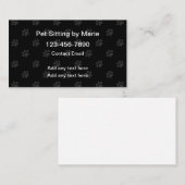 Eenvoudige Pet Sitter Visitekaartjes (Voorkant / Achterkant)