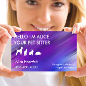 Eenvoudige Pet Sitter Visitekaartjes