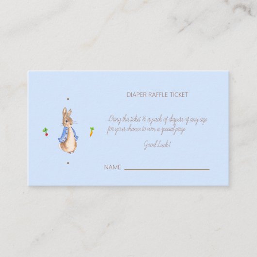 Eenvoudige Peter het Konijn Informatiekaartje (Voorkant)