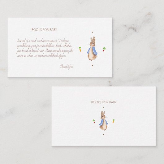 Eenvoudige Peter het Konijn Informatiekaartje (Voorkant / Achterkant)