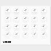 Eenvoudige Petunia-herdenking Ronde Sticker (Vel)
