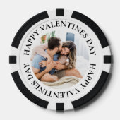 Eenvoudige Photo Valentijnsdag Poker Chips (Voorkant)