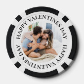 Eenvoudige Photo Valentijnsdag Poker Chips (Achterkant)