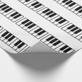 Eenvoudige pianotoetsen cadeaupapier (Hoek)