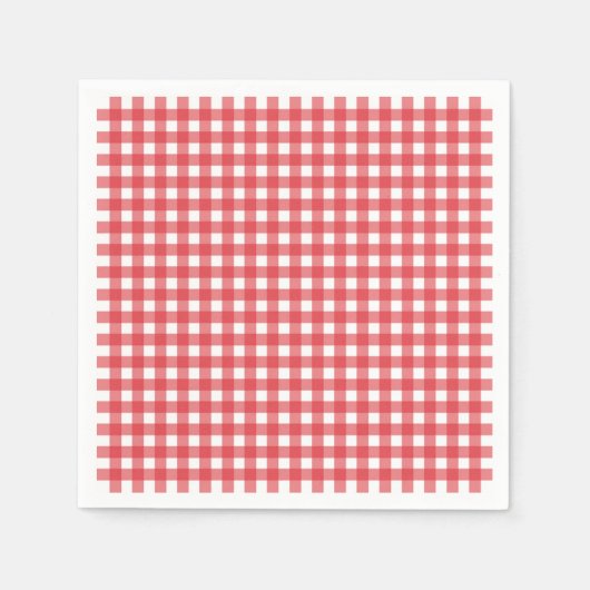 Eenvoudige Picnic Gingham Pattern-minimalist Servet (Voorkant)