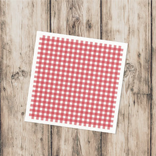 Eenvoudige Picnic Gingham Pattern-minimalist Servet
