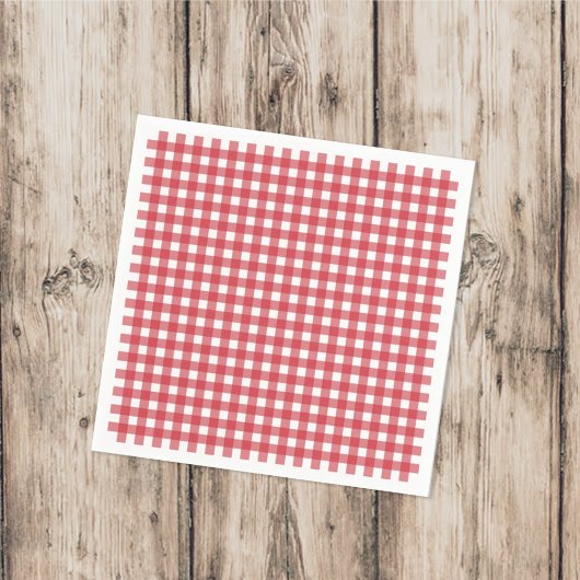 Eenvoudige Picnic Gingham Pattern-minimalist Servet