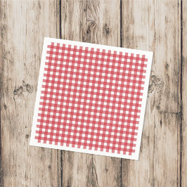 Eenvoudige Picnic Gingham Pattern-minimalist Servet