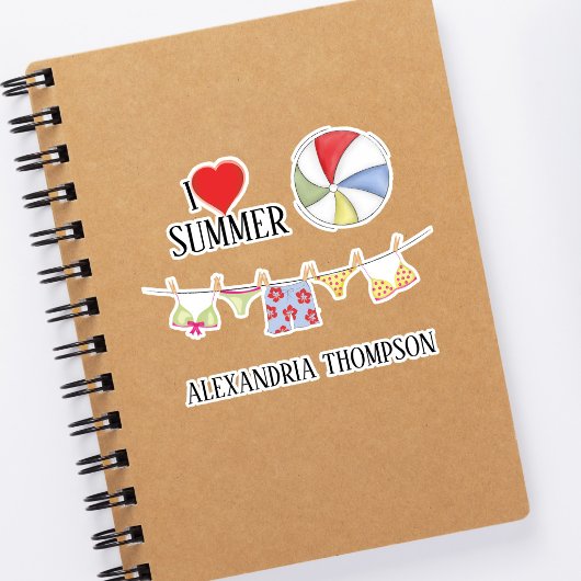 Eenvoudige piepende zomertrainingen sticker