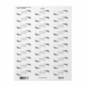 Eenvoudige Pine Sprigs retouradres labels (Full Sheet)