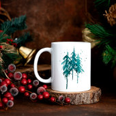 Eenvoudige Pine Trees Baby Het is koud buiten Kers Mok