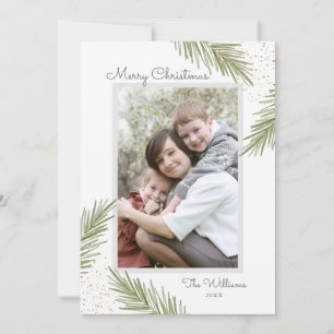 Eenvoudige Pines Kerstkaart