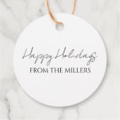 Eenvoudige pingbomen Bossen Minimale Natuur Bedankjes Labels (Achterkant)