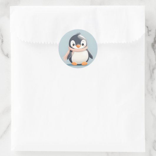 Eenvoudige pinguïn Sticker (Tas)