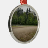 Eenvoudige plaatsen metalen ornament (Rechts)