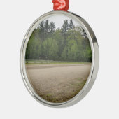 Eenvoudige plaatsen metalen ornament (Links)