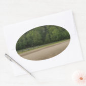 Eenvoudige plaatsen ovale sticker (Envelop)