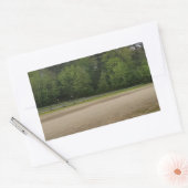 Eenvoudige plaatsen rechthoekige sticker (Envelop)