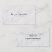 Eenvoudige Plain Elegant Grijs Modern Visitekaartje (Voorkant / Achterkant)